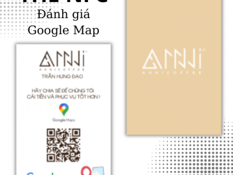  Thẻ Review Google Maps Công nghệ NFC và QR thông minh